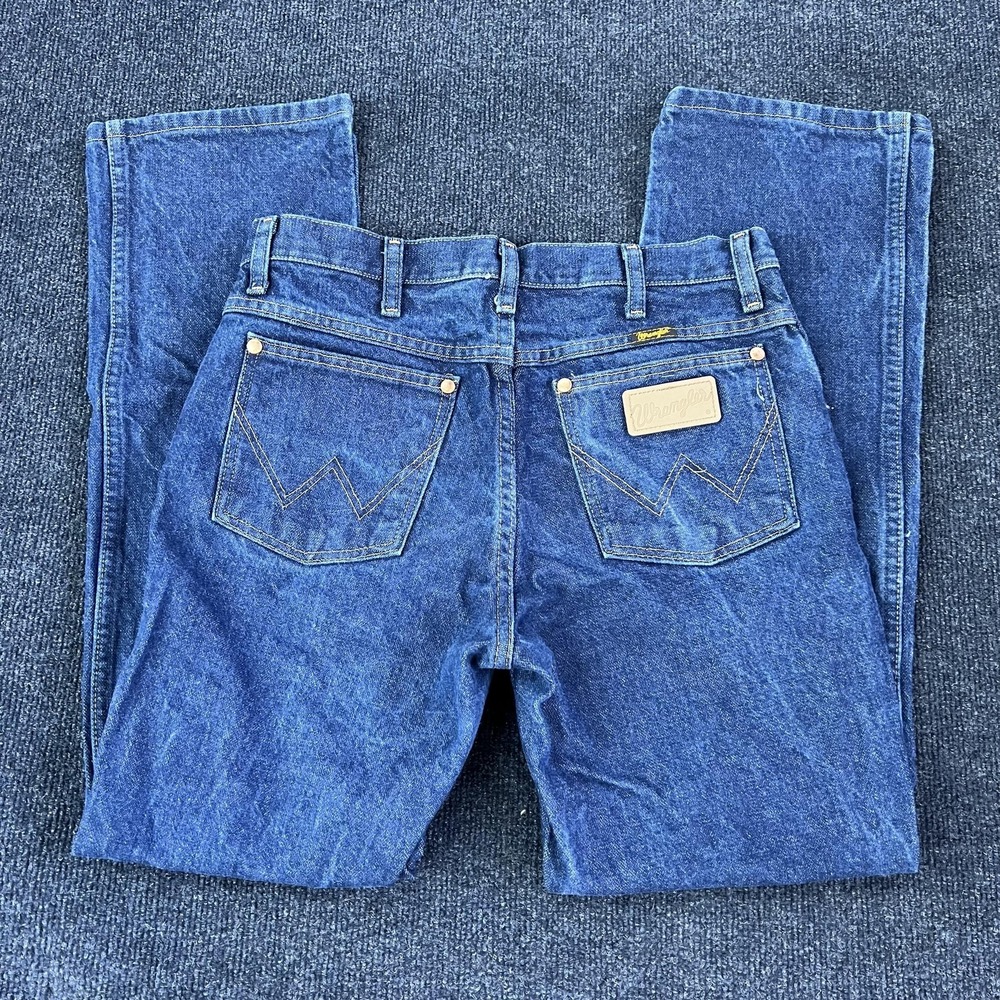 Wrangler Jeans Mens 26x29 Blue Denim Straight Leg Medium Wash Casual Pants